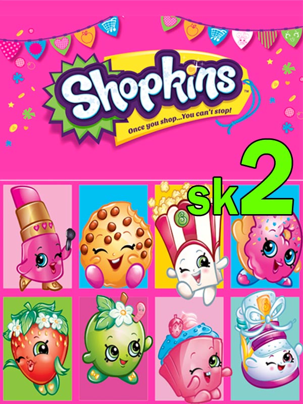 Motivo 02 Shopkins para Morrales, Loncheras y Cartucheras Oba Design - Corporación OBA, c.a.