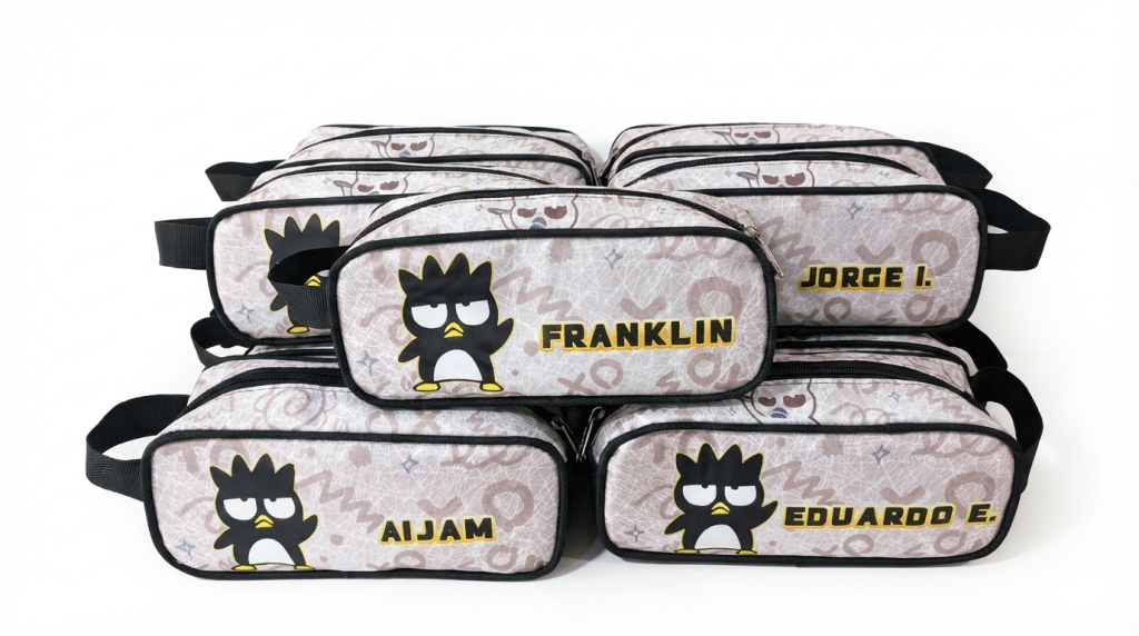 Cartucheras escolares estampadas personalizadas de la marca morralkids