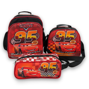 Combo escolar de morral, lonchera termica y cartuchera de la marca morralkids venezuela