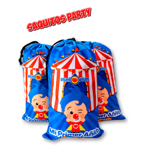 Saquitos plim plim para cotillones por docena. Morralkids, hecho en Venezuela.